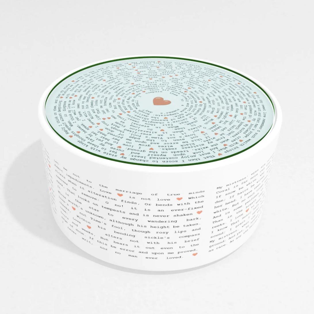Icon Coffee Table - Shakespeare Sonnet